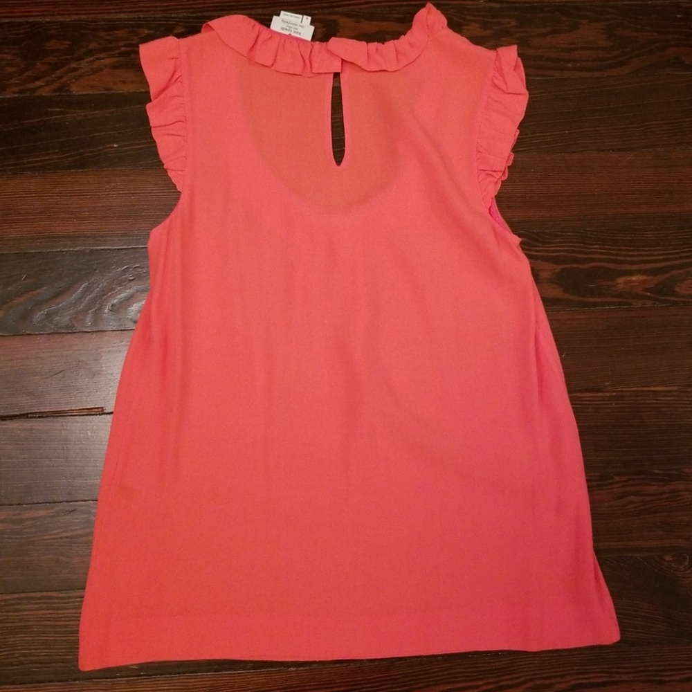 Kate Spade Coral Ruffle Blouse - Picture 5 of 5